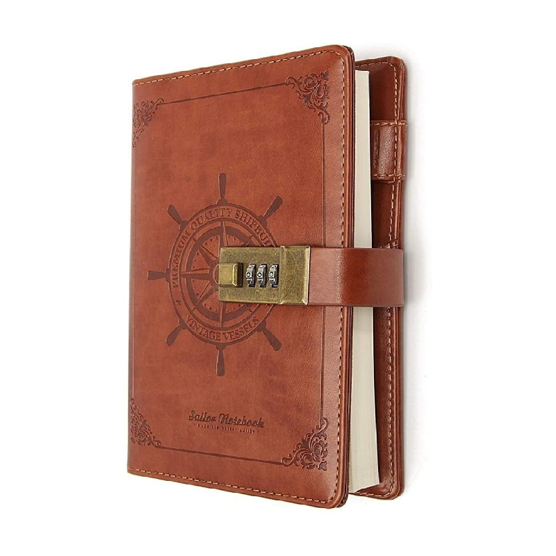 PU business notebook with lock Gusta-N038
