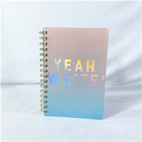A5 pump up spiral notebooks with oil Gusta-N045